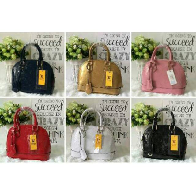 Tas LV glossy cantik