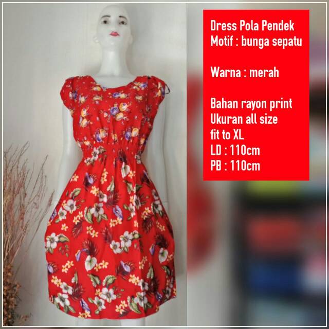 DRESS POLA PENDEK BALI