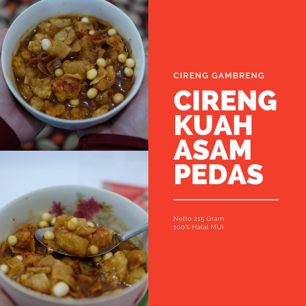 

Cireng Kuah Asam Pedas Sedap Mantap