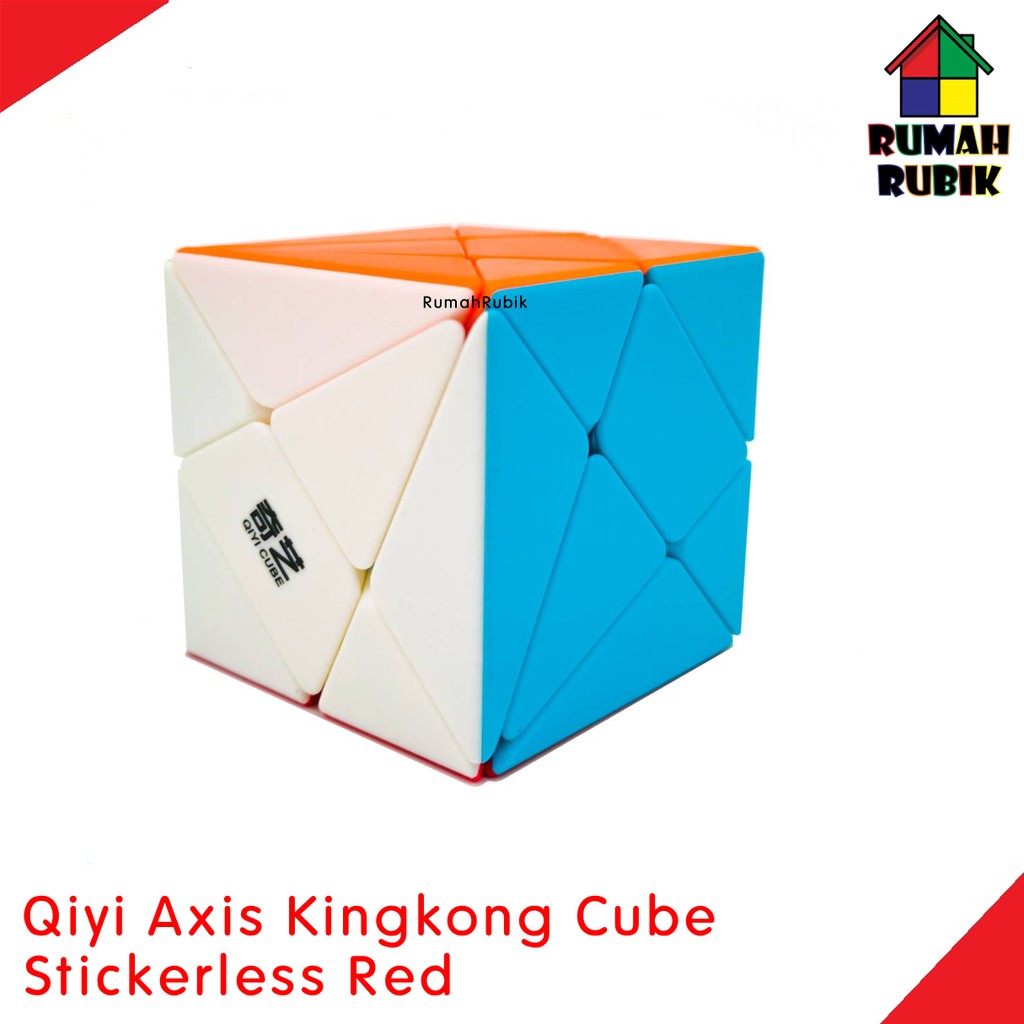 Rubik Axis Cube Qiyi Kingkong Stickerless Red