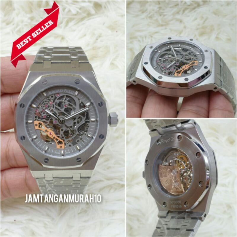 JAM TANGAN AP CRONO AUTOMATIC STAINLESS KUALITAS ORIGINAL