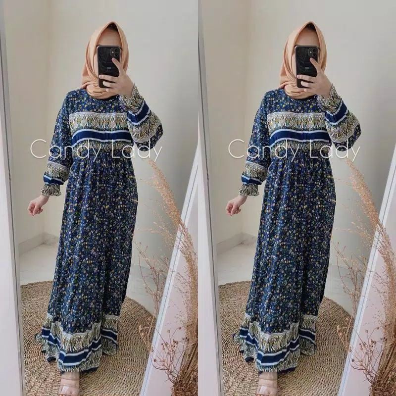 GAMIS ETNIK / BERIA DRESS ETNIK / GAMIS WOLFIS PREMIUM