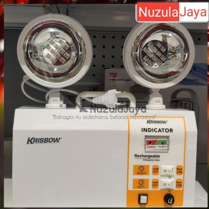 "\"\"\"\] Krisbow lampu darurat /emergency lamp twin spot