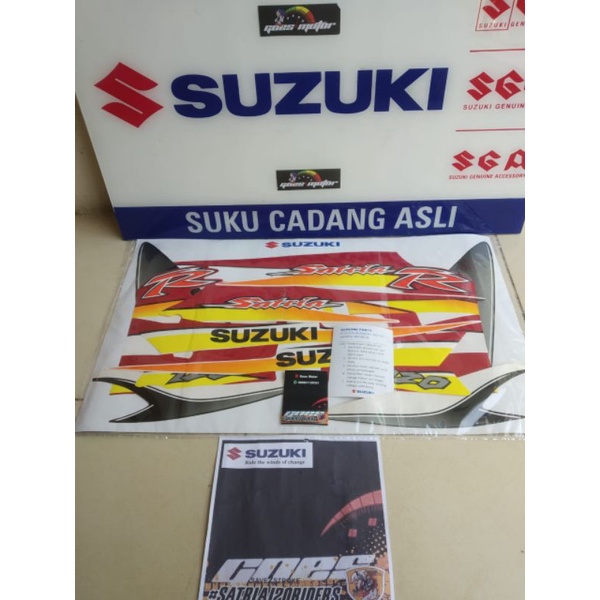 STRIPING SATRIA HIU MERAH PUTIH ORIGINAL INDOMOBIL  100% ORI