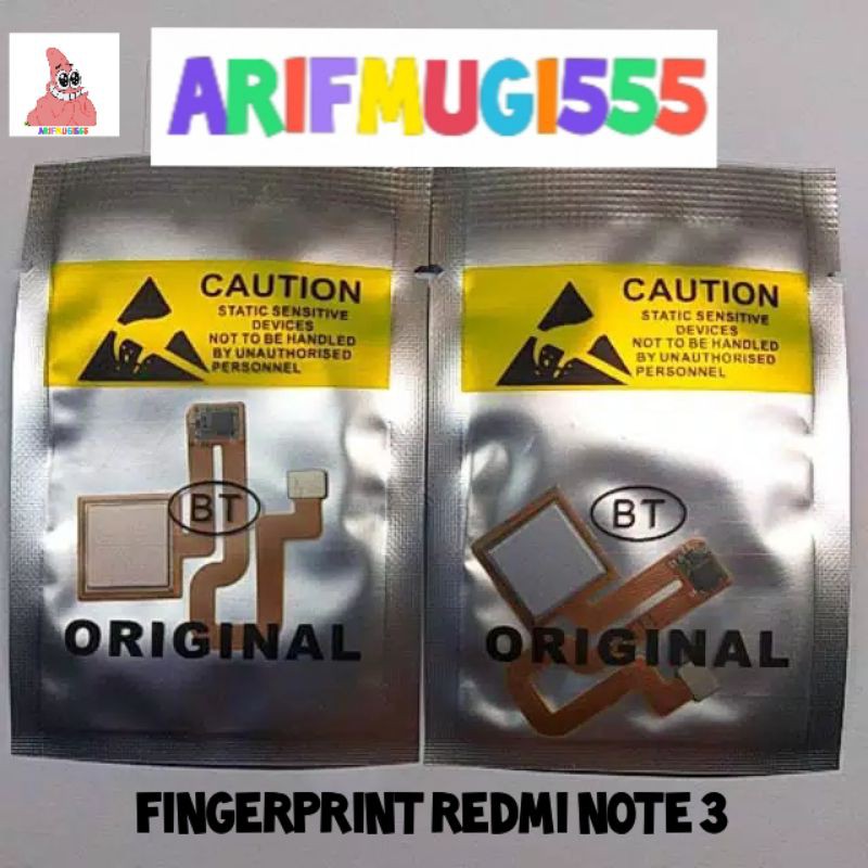 FINGER FINGERPRINT TOMBOL TENGAH HOME XIAOMI REDMI NOTE 3 ORIGINAL