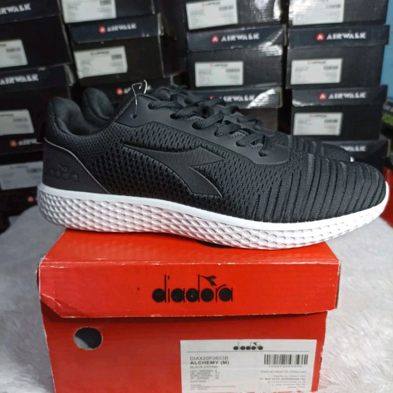 Diadora ALCHEMY Sepatu Original Pria Hitam Putih