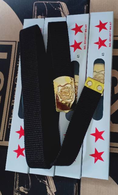 Sabuk Kopel PDH Berbagai Instansi Nylon Ikat pinggang Security Satpam Pol PP TNI Dishub Polri Damkar Pria Non Motif - SN02