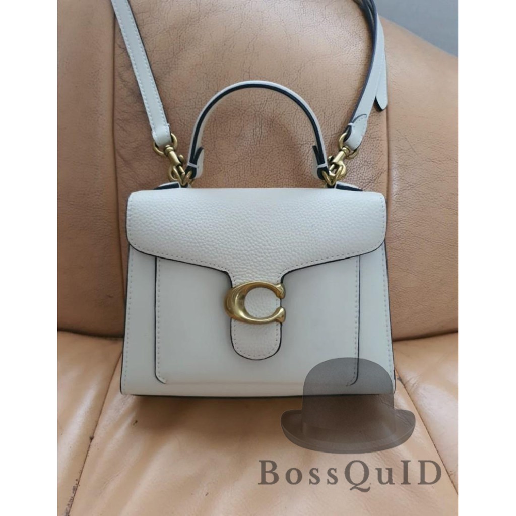 Coach Tabby Top Handle 20 In Brass Chalk