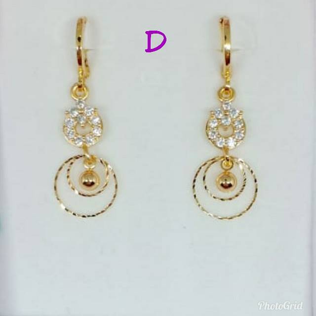 NEW Anting gantung juntai permata zircon ♡ORIBU♡