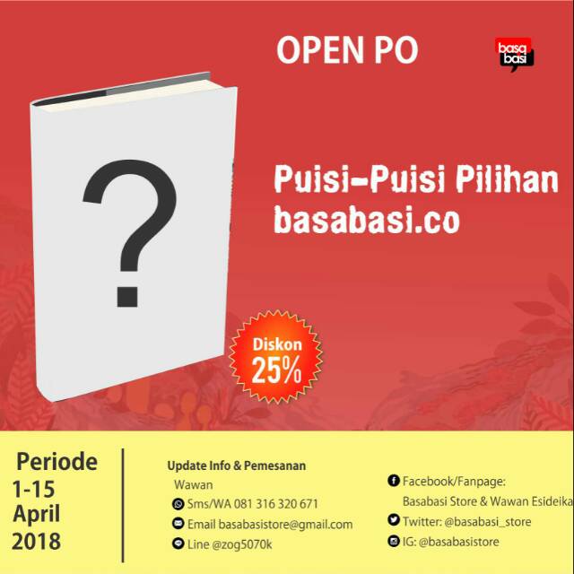 

Buku Puisi-Puisi Pilihan basabasi.co - Basabasi