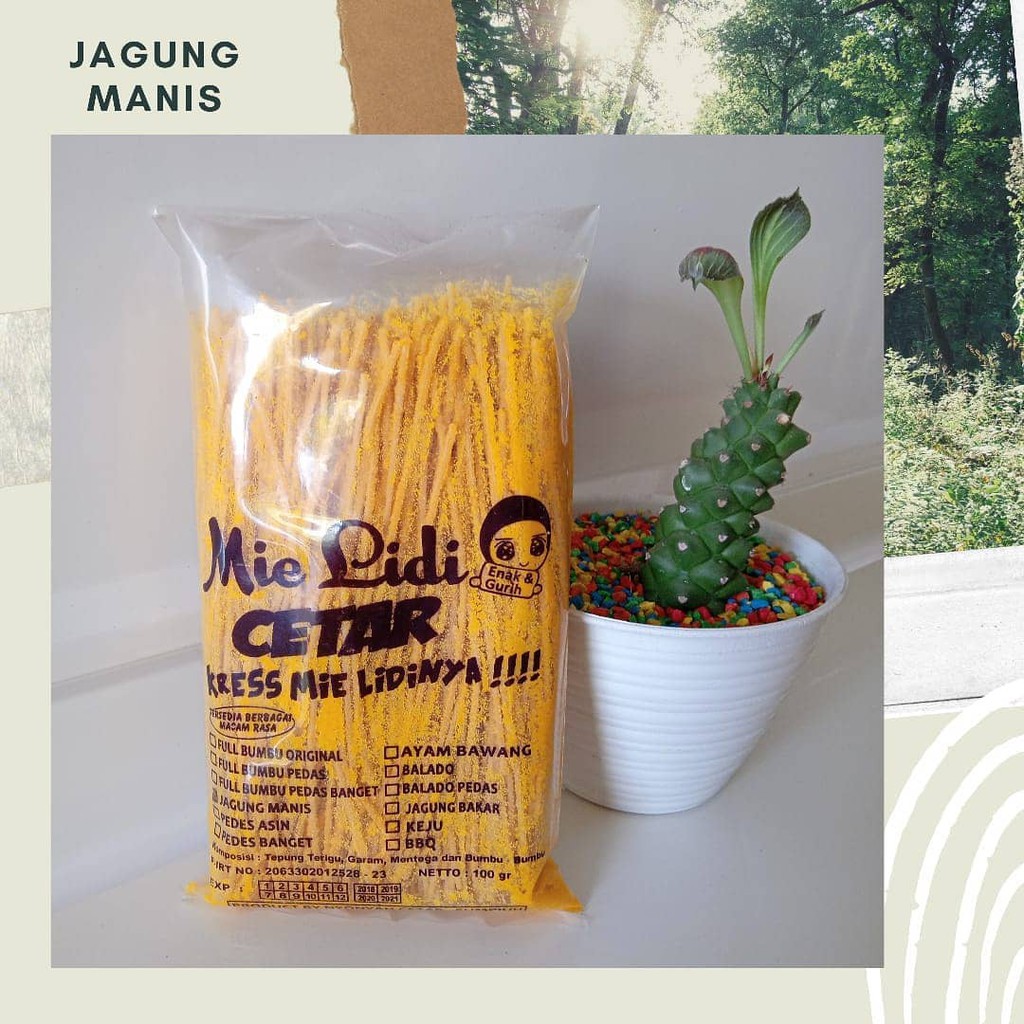 

Mielidi mie lidi Cetar rasa jagung manis