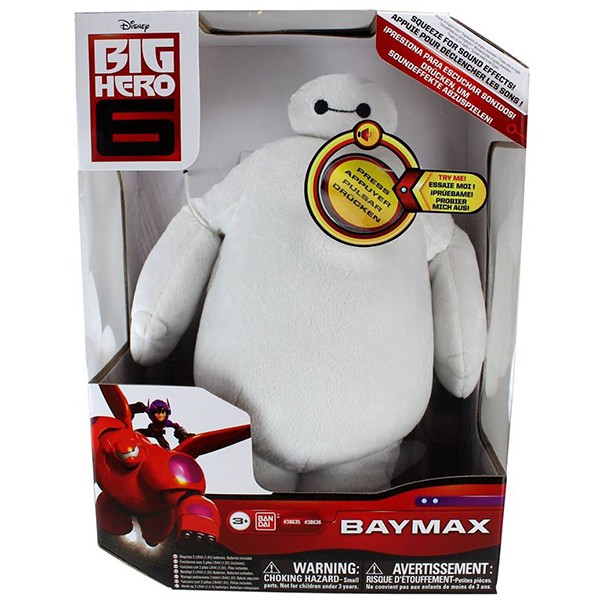 Big Hero 6 - 10 Baymax Plush Figure with Sound Effects / boneka