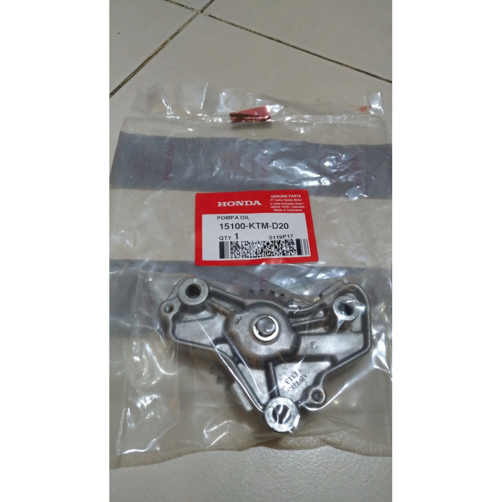 (100% Original ) Pompa Oli New Supra 125 Injeksion / Supra 125 Helm IN (15100-KTM-D20) bagus bos