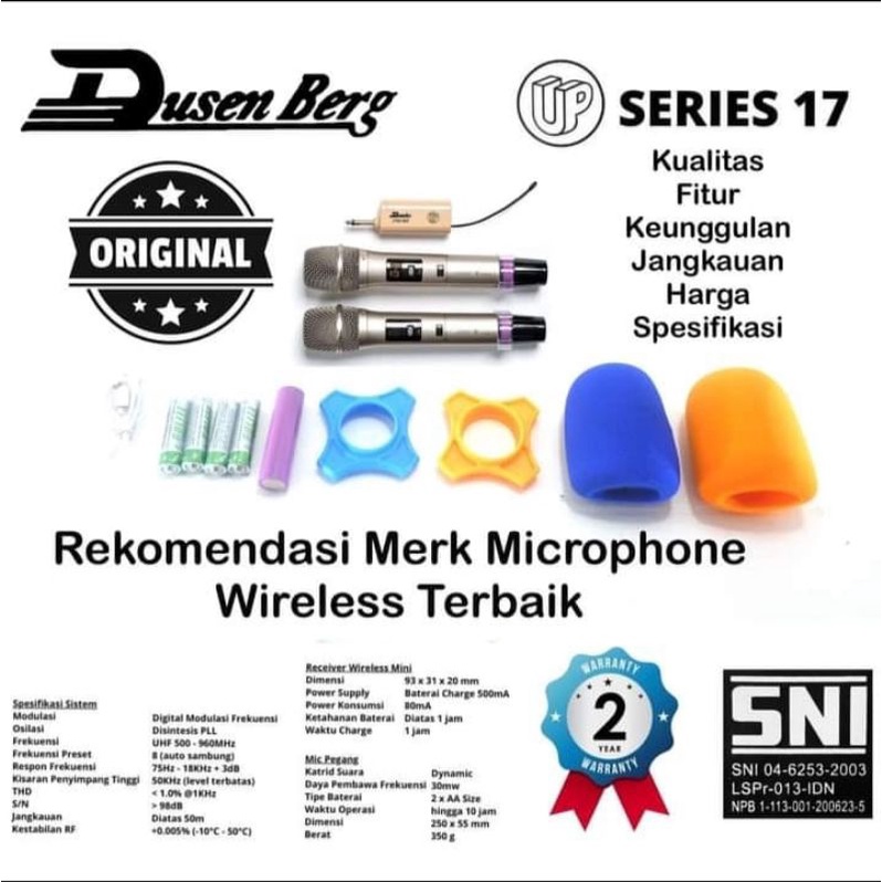 Mic wireless karaoke dusenberg up series 17 Dynamic professional