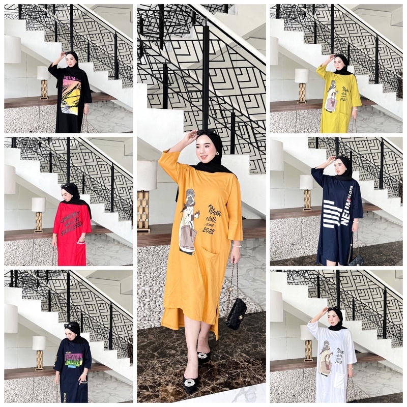 NEUM TUNIK MUSLIM-Long Tunik Terbaru-Long Tunik-Neum tunik wanita modern-Long tunik import-Long tuni