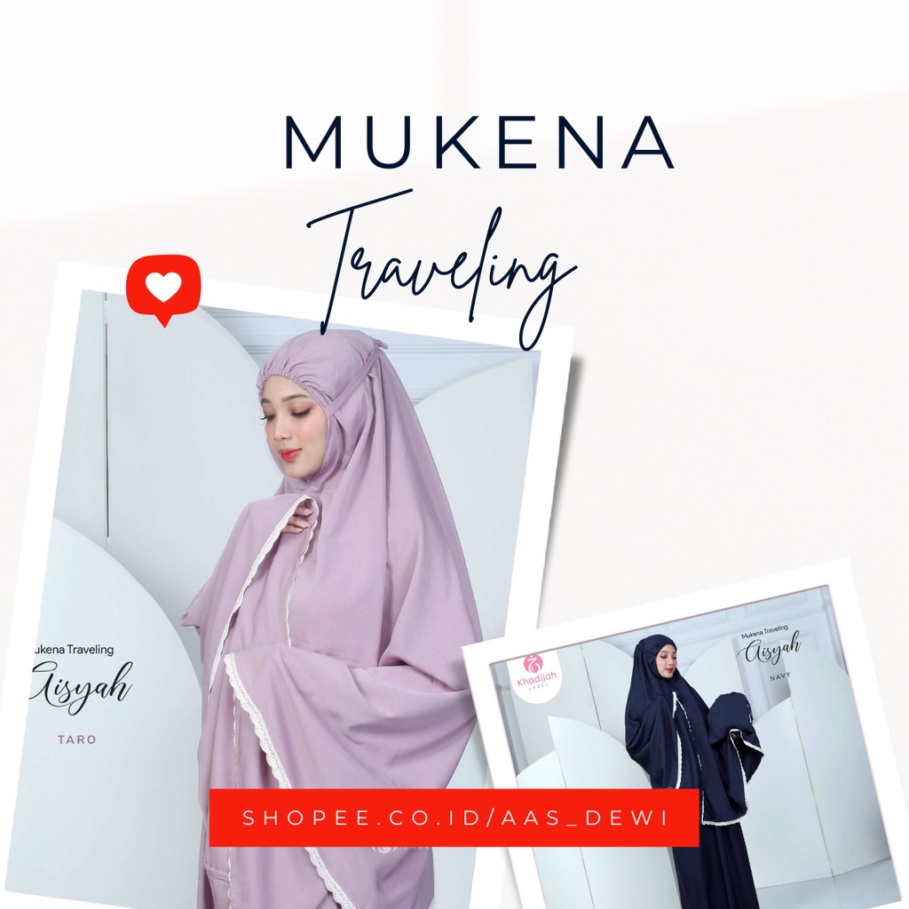 KHADIJAH LABEL MUKENA TRAVELING / MUKENA WANITA / MUKENA DEWASA