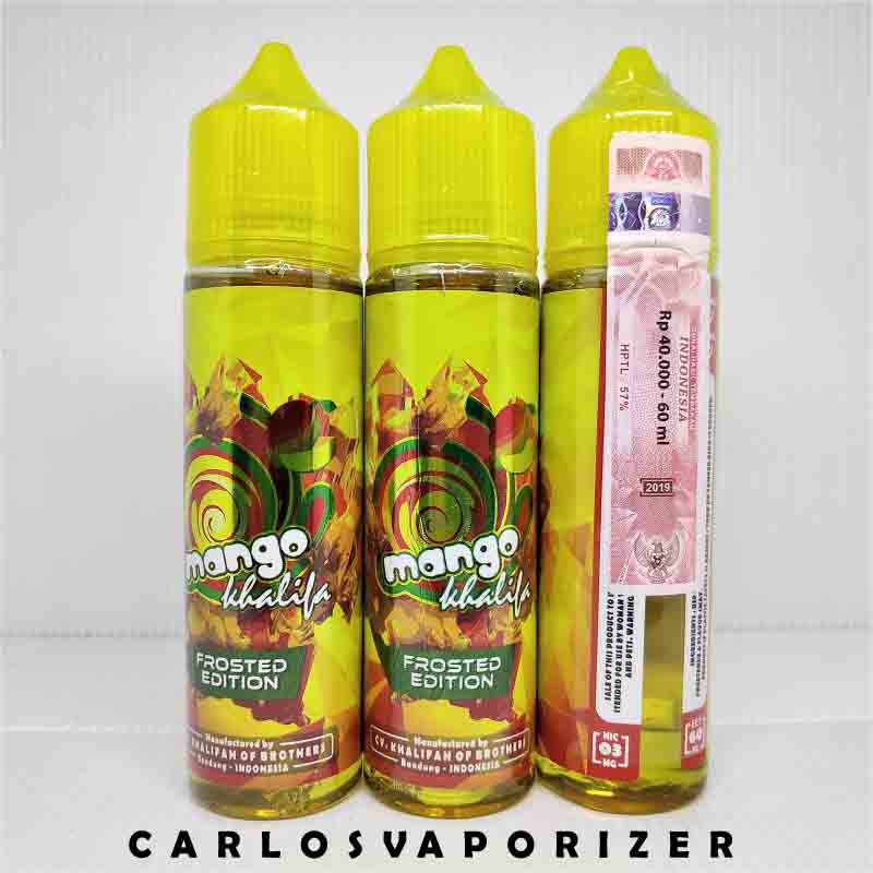 Mango Khalifa 3MG 60ML Premium Liquid Lokal Mangga Ejuice Vape | Shopee