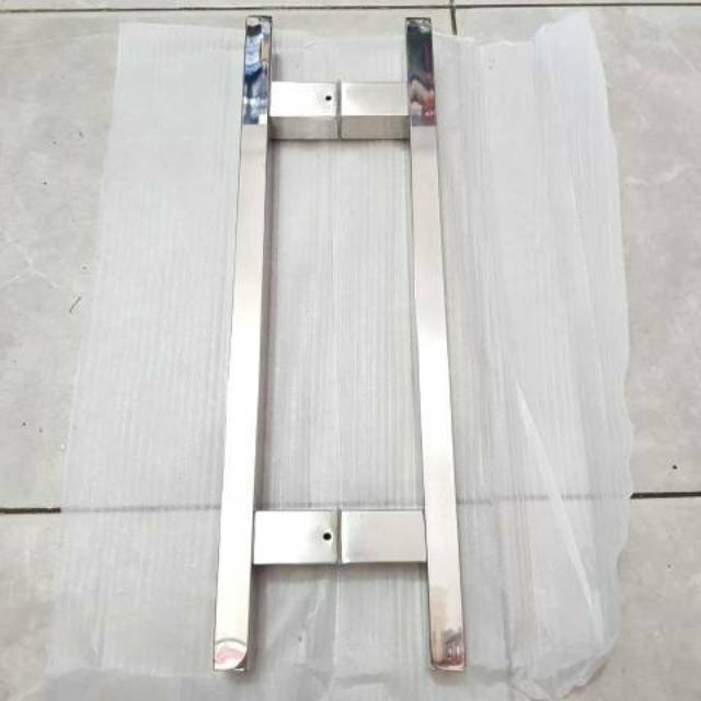 Handle pintu minimalis stainless baut tembus 45cm