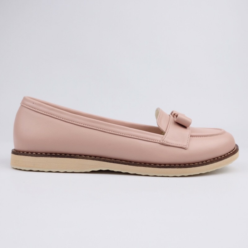 [SIAP KIRIM] BRShoes3 Pink Sepatu Kerja Casual Flat Wanita