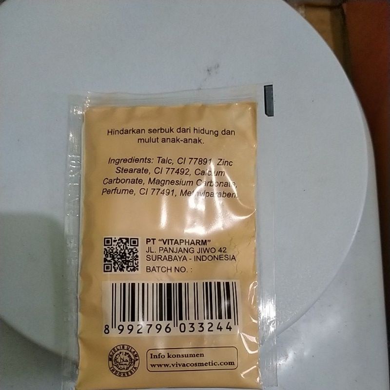 bedak viva zak mini per pcs, netto15g.