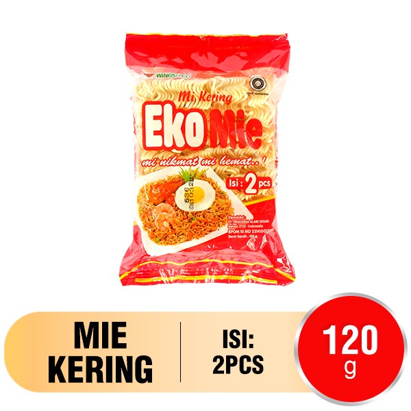 

EkoMie Mie Instan Kering isi 2 pcs 120 gr