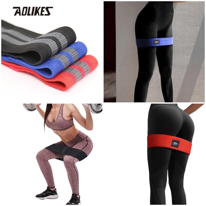 Aolikes Tension Resistance Stretch Glute Hip Booty Band Fitness Gym