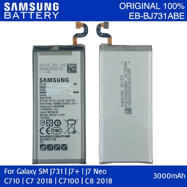 Baterai Batre Battery Samsung Galaxy J731 J7+ J7 Plus J7 Neo C7 2018 C8 2018 Original