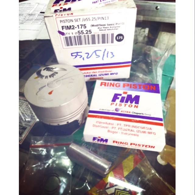 PISTON JUPITER  55 25 PISTON FIM BAHAN JUPITER Z 55 25 PISTON 55 25 PEN 13mm