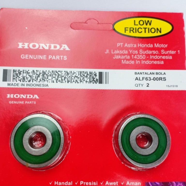 BEARING LAHER 6300 HONDA ALF63-00RS