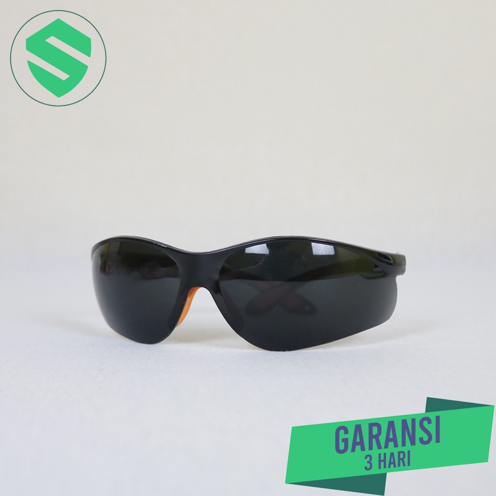 Kacamata Safety Hitam Oranye l Safety Goggles Hitam l Kacamata Hitam