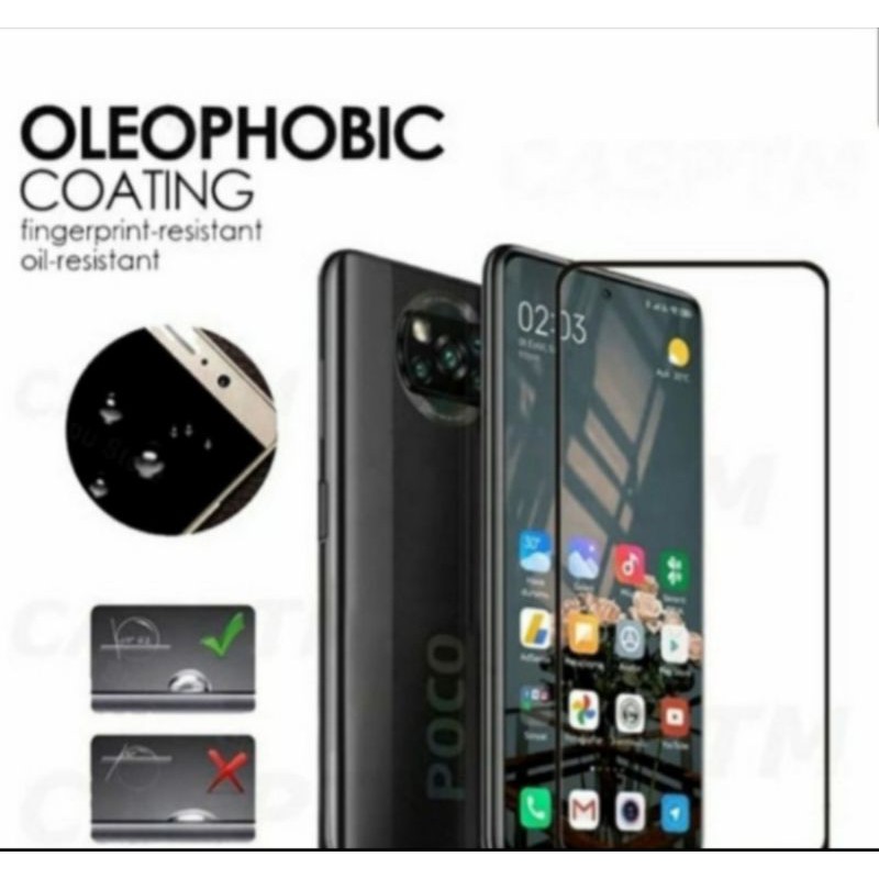 Xiaomi Poco X3 NFC / Poco X3 Pro New Tempered Glass Full Layar + Tg Camera
