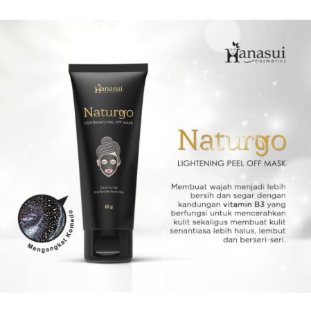 Hanasui Naturgo Lightening Peel Off Mask Tube 60gr