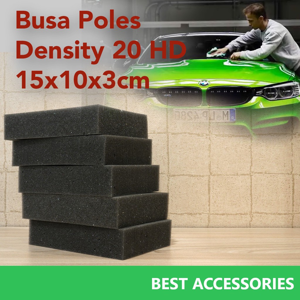 O0543 Sponge Pad Busa HITAM TEBAL Poles Kompon Mobil Eksterior