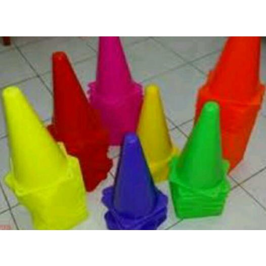 BAYAR COD PAKET 1 LUSIN CONE OLAHRAGA KERUCUT SPIRAL / BOLONG GRATIS ONGKIR Kode 561
