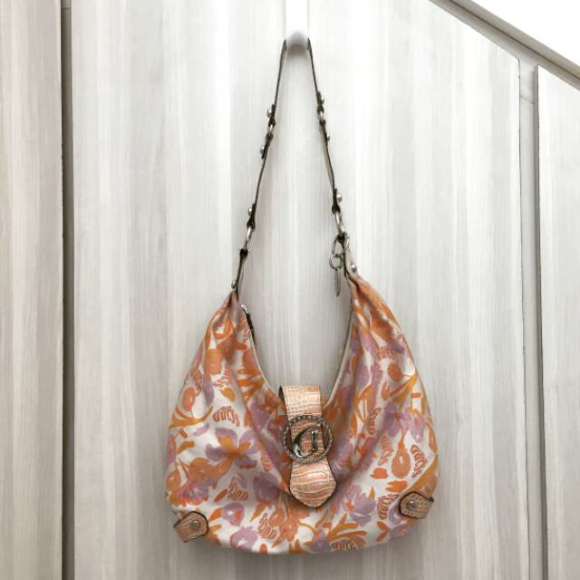 Guess tas bag slempang Sling Orange Purple