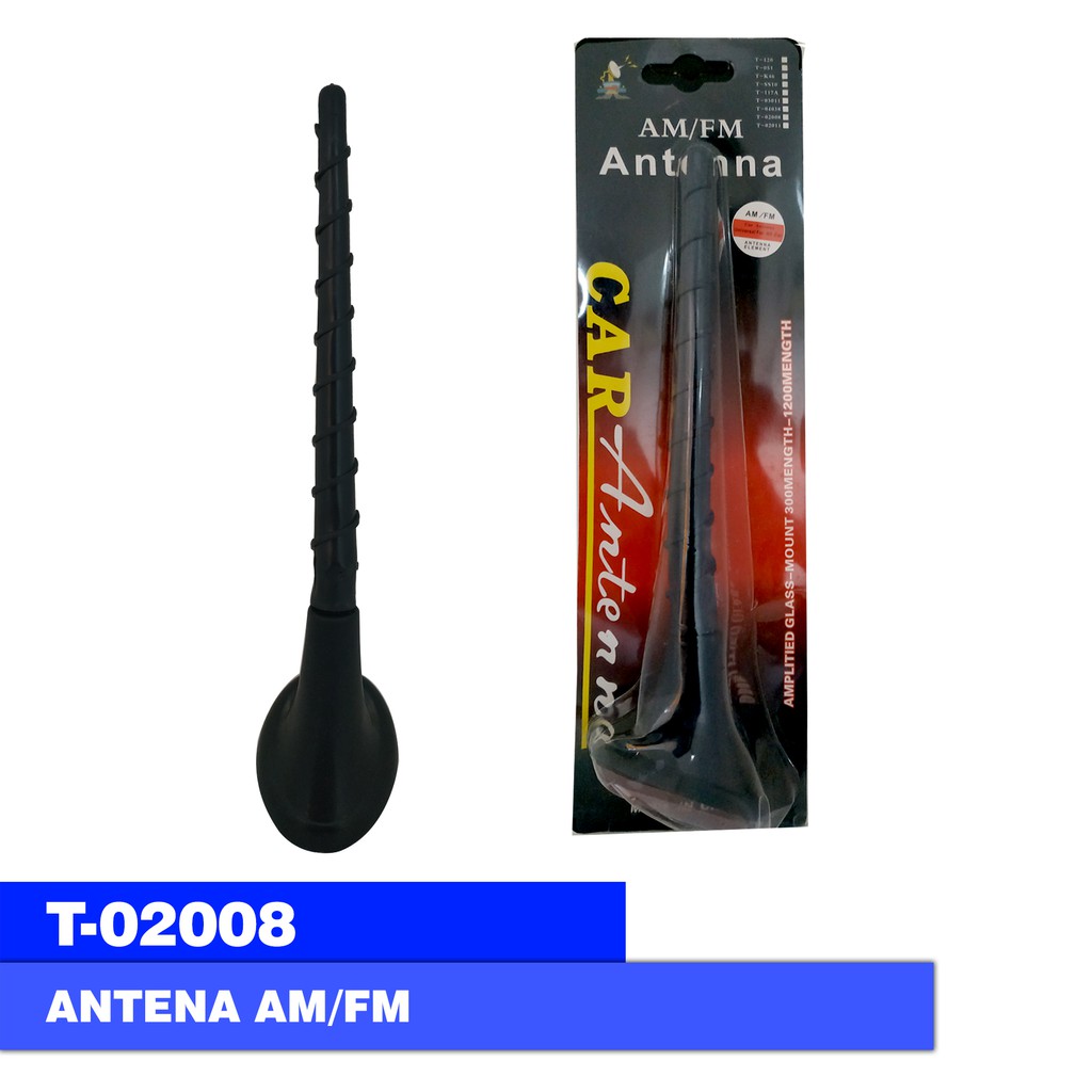 CAR ANTENNA / ANTENA MOBIL AM FM HITAM T 02008