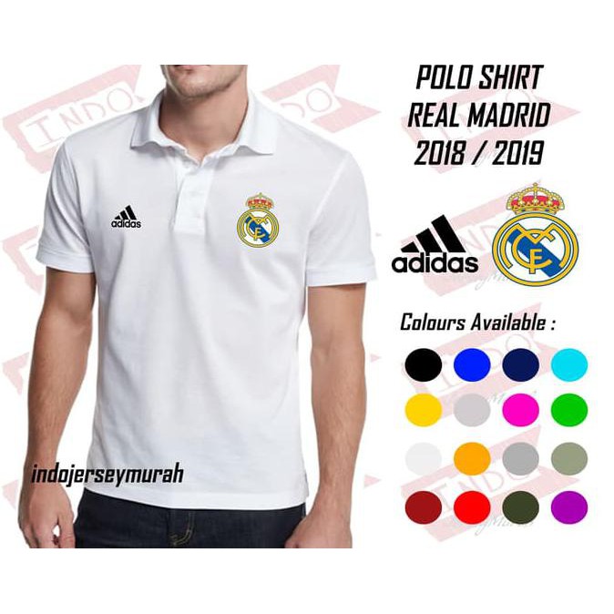 promo polo shirt real madrid terbaru