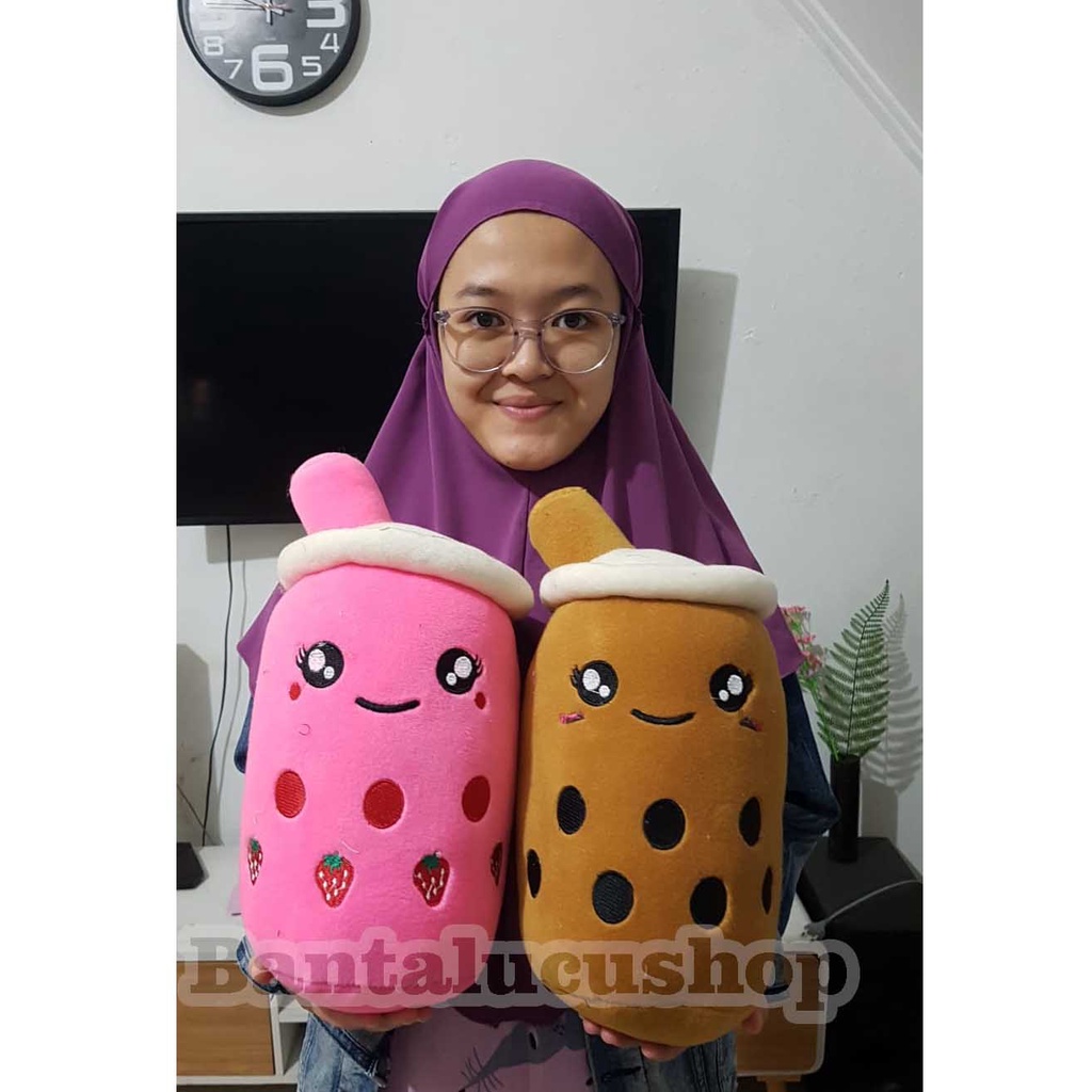 Boneka Boba Bubble Milk Tea Boneka Viral Size L