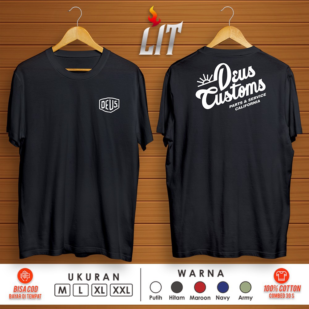 Kaos Baju Deus Ex Machina Bali Canggu Japan Motorcycles Custom
