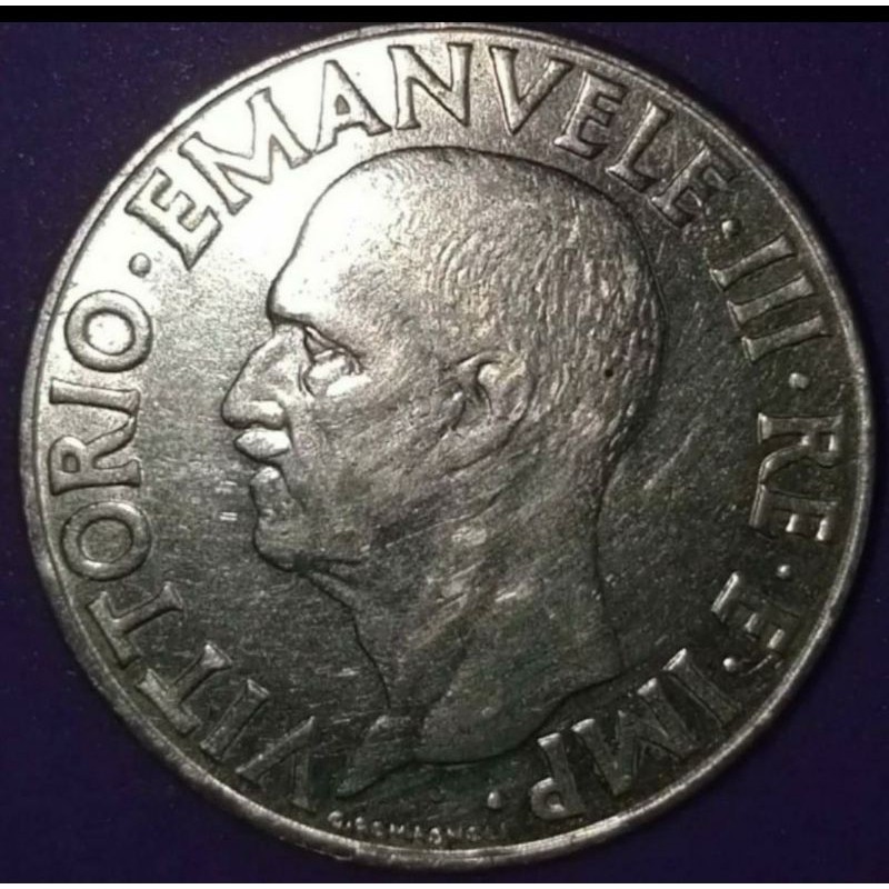 Uang Koin Kuno Asing VITTORIO EMANVELE III 1942