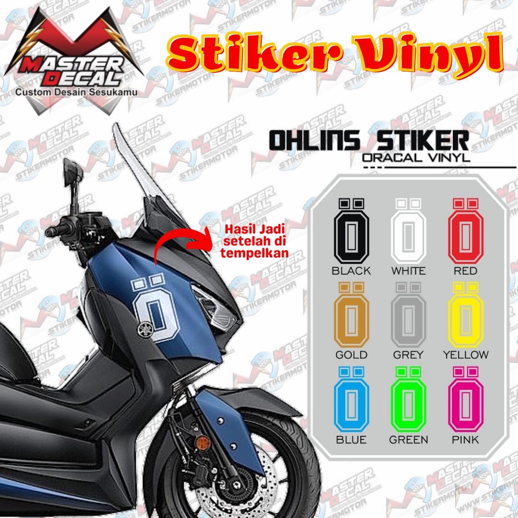 Sticker Body Variasi Big Logo Ohlins XMAX NMAX PCX ADV FORZA