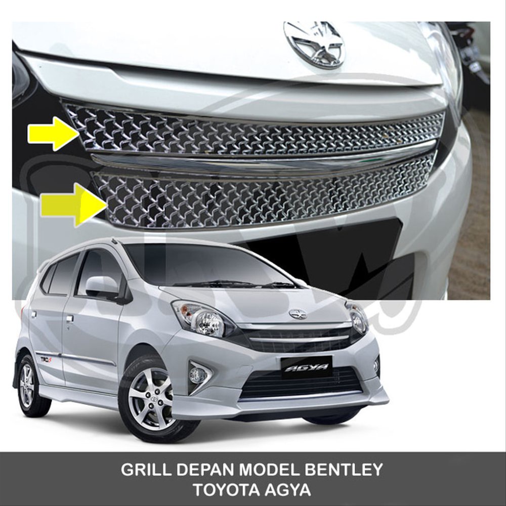 GRILL DEPAN MODEL BENTLEY TOYOTA AGYA