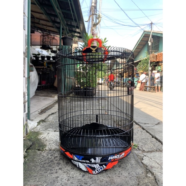 SANGKAR KANDANG MURAI RADJA PVC DECAL MERAH NO 2