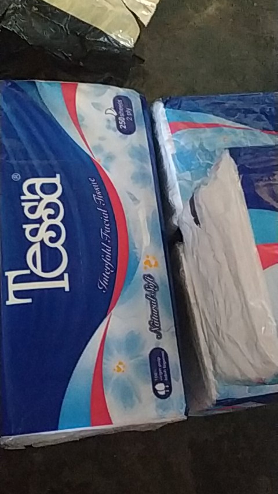 Tisu Wajah Tessa, Facial Tissue, Tisu Higienis Non Perfumed Isi 250 Sheet