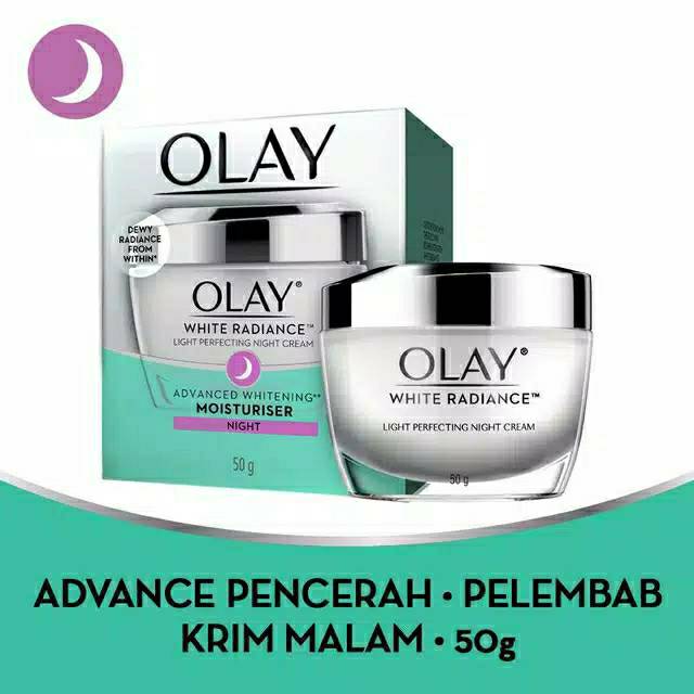 Olay White Radiance Night Cream 50g Olay Cream Malam White Radiance Cream Pemutih Wajah Malam Shopee Indonesia