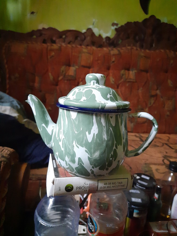 Teko Ekonomi Blirik Hijau 12cm (sekilo Muat 4)