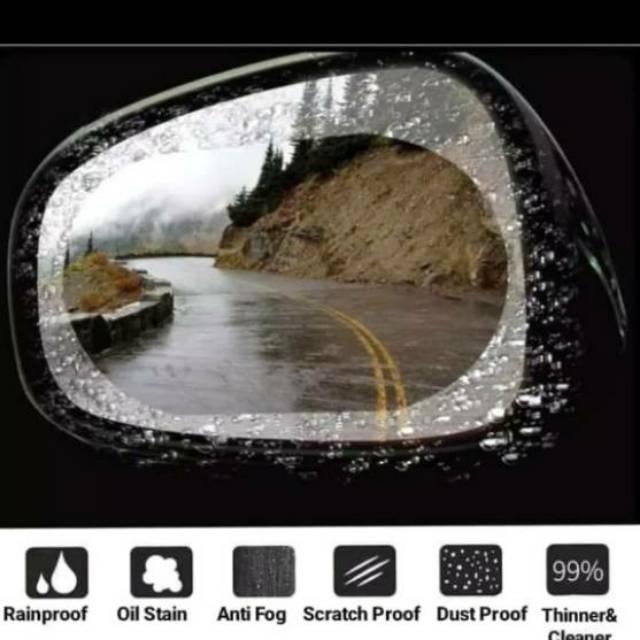 Anti fog stiker anti air kaca mobil sticker anti air kaca mobil