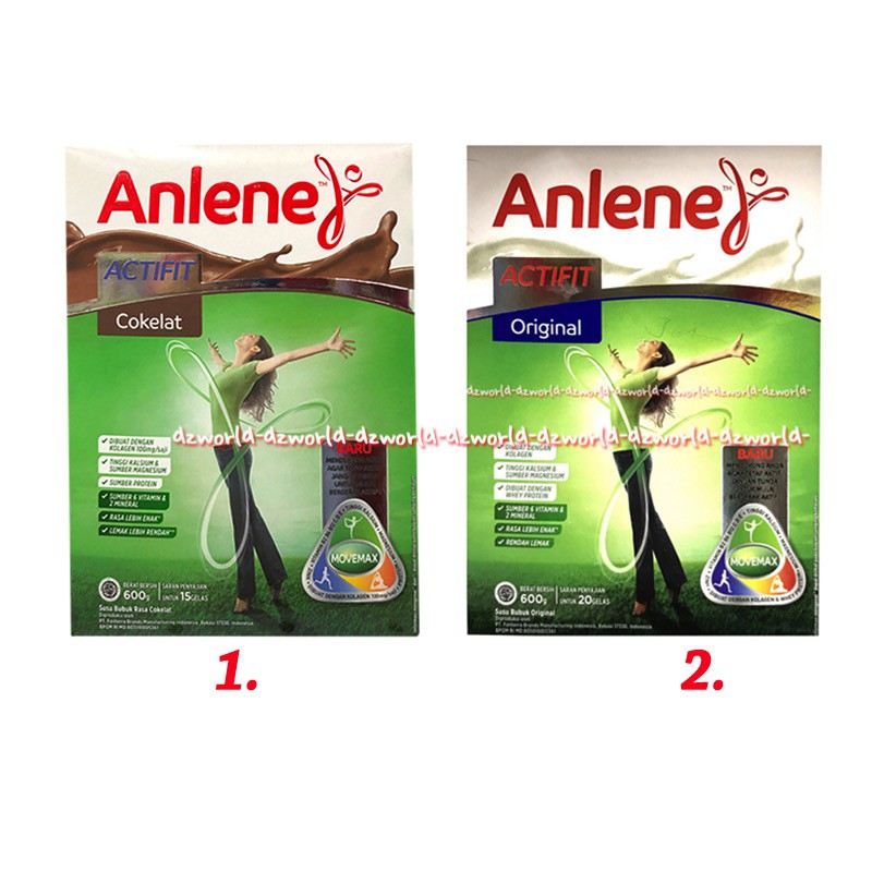 Anlene Actifit 600gr Original Coklat Susu Anline Susu Tinggi Kalsium Untuk Usia 19-50tahun Anlen Aktifit Rasa Plain Cokelat