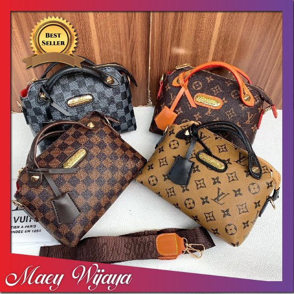 Jual Tas Lv Louis kaws totebag mini selempang cewek wanita ERW