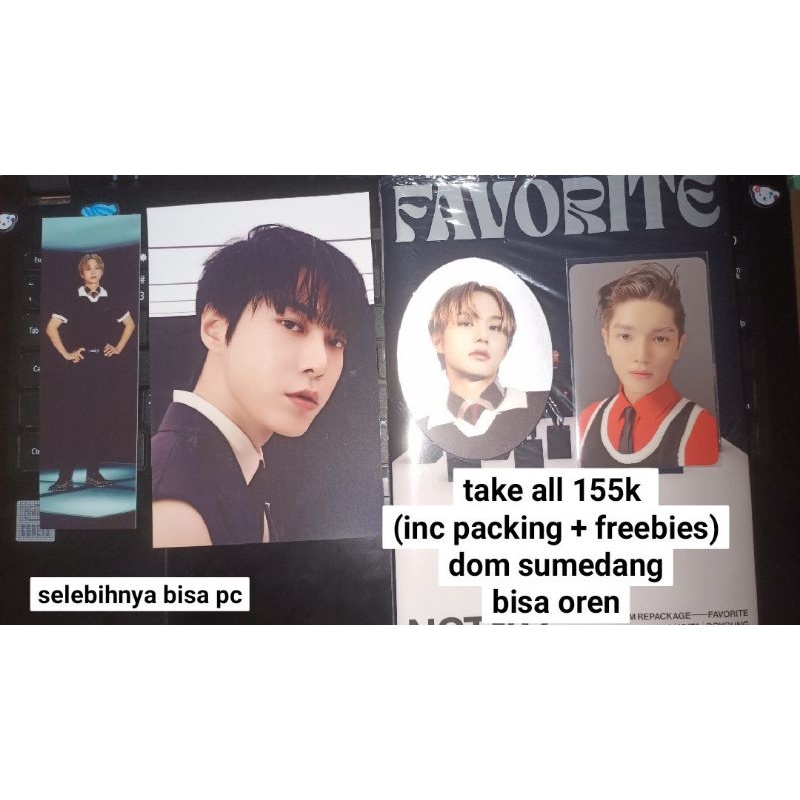 WTS TAKE ALL pc taeyong classic album only favorite ver classic nct 127 postcard doyoung pendantcard